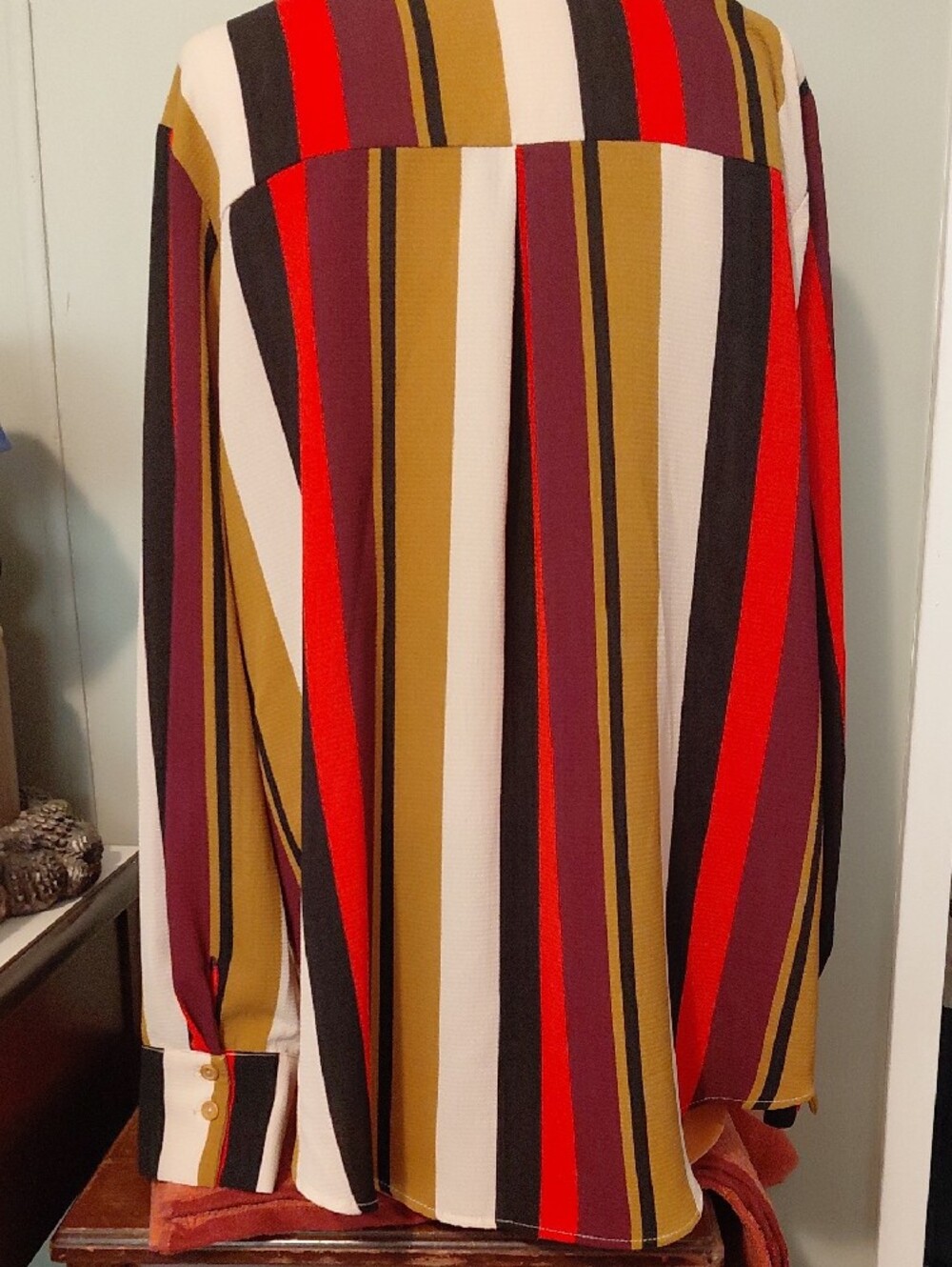 Moa Moa Multicolor Striped Top with Mustard, Black & Cream - Picture 10 of 13